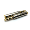 MLLSE 2PCS lot Gold 3 5mm Male to 2 5mm Female Audio Plug 4 poles Connector