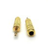 MLLSE 2Pcs lot Gold 3 5mm Male to 6 5mm Female Adapter Jack Stereo Audio Adapter (1)