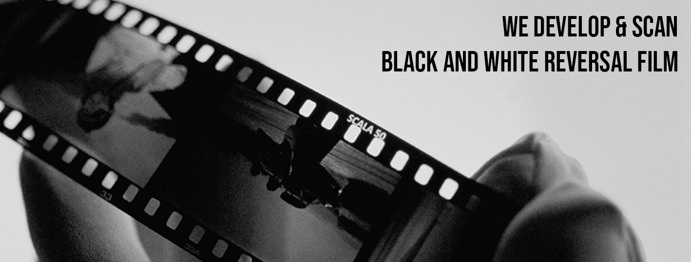 Vyvolání + sken inverzní černobílé filmy