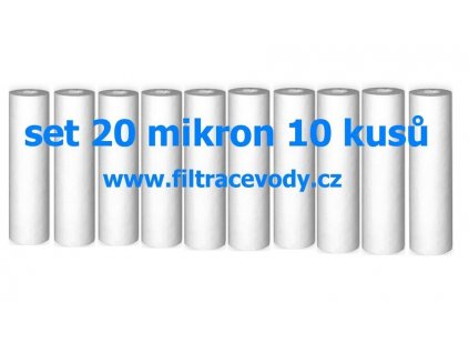 Filtrační vložka pro filtr reverzní osmózy 20 mikron 10 kusů