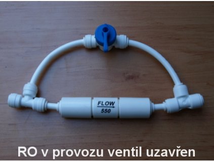 Oplachový ventil membrány pro reverzní osmózu