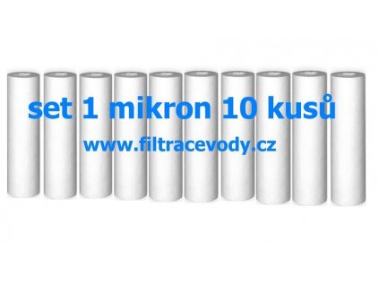 Filtrační vložka pro filtr reverzní osmózy 1 mikron 10 kusů  zvýhodněný set filtrů pro reverzní osmózu