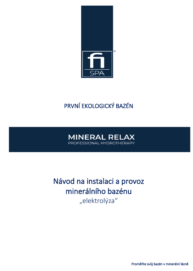 Návod minerální bazén