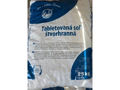 Tabletovaná soľ 25kg vrece
