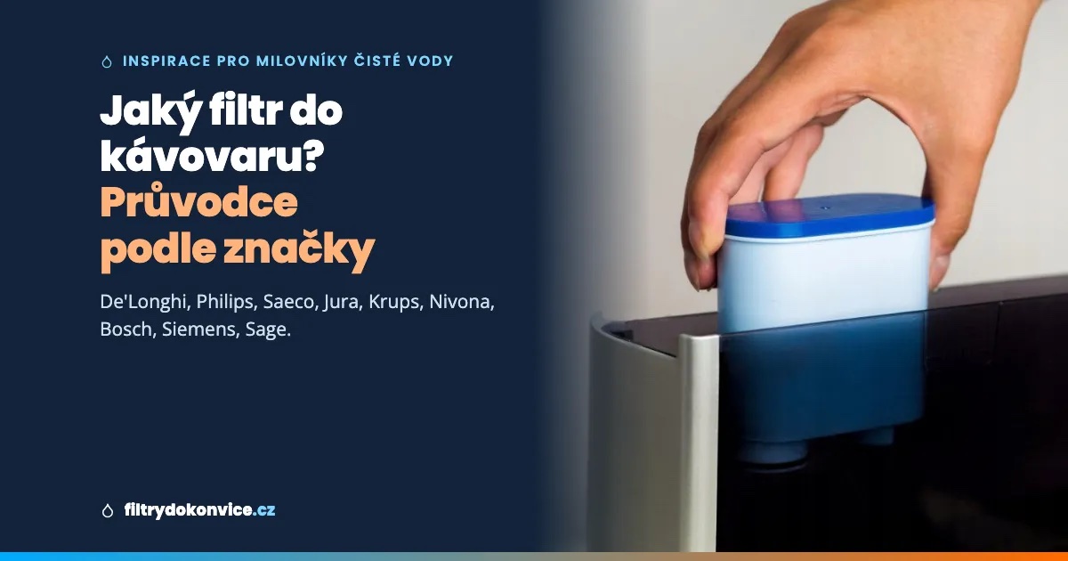 Jaký filtr do kávovaru? Kompletní průvodce podle značky (De'Longhi, Philips, Jura, Krups, Bosch, Siemens, Sage)