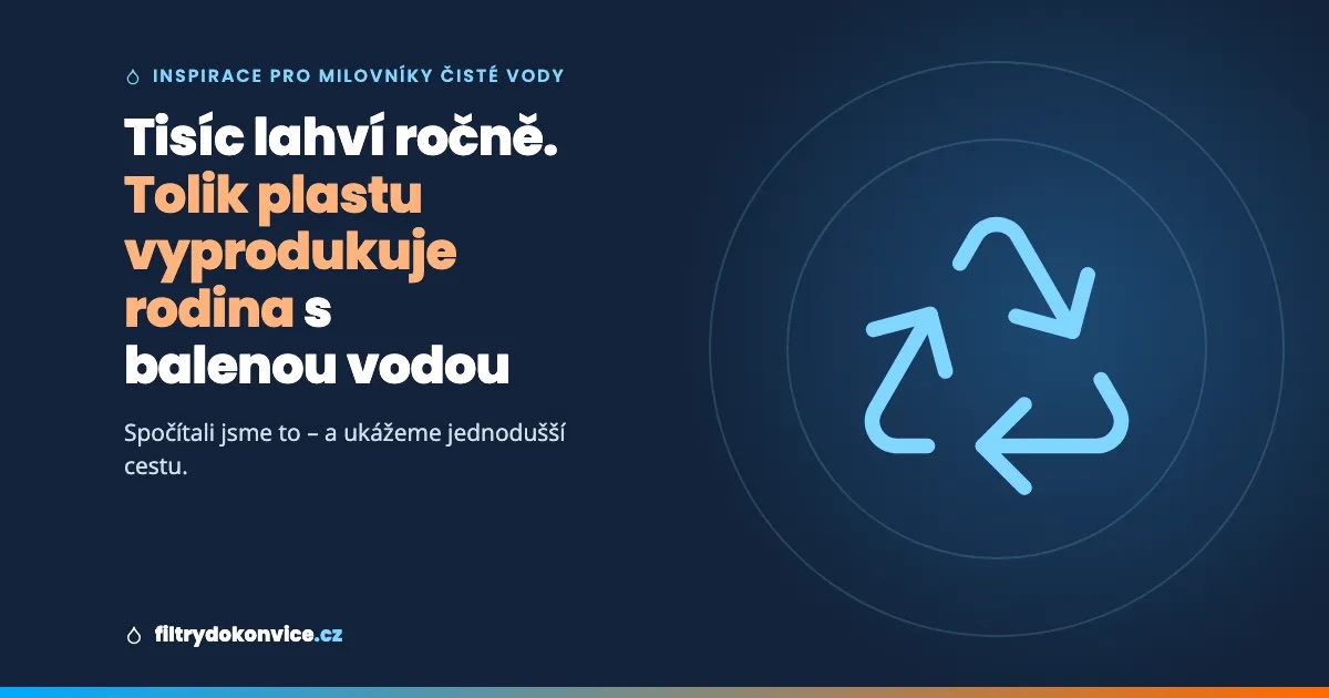 Tisíc lahví ročně. Kolik plastu vyprodukuje obyčejná rodina, která kupuje balenou vodu