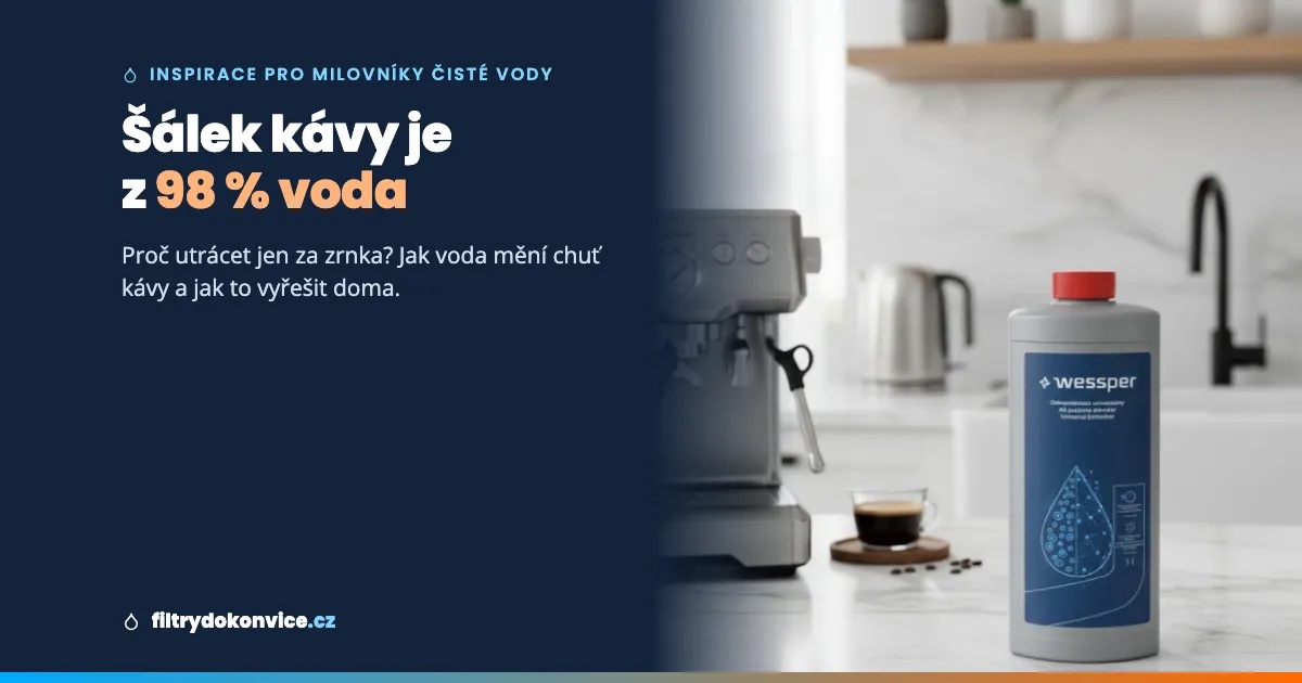 Šálek kávy je z 98 % voda. Proč tedy utrácíte jen za zrnka?