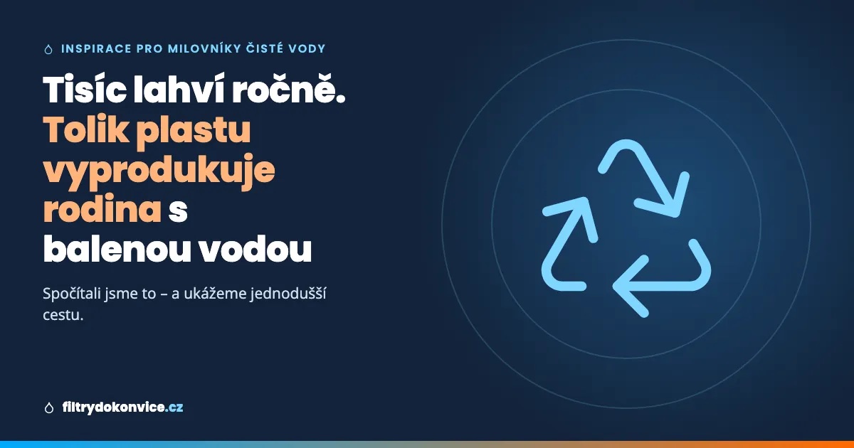 Tisíc lahví ročně. Kolik plastu vyprodukuje obyčejná rodina, která kupuje balenou vodu