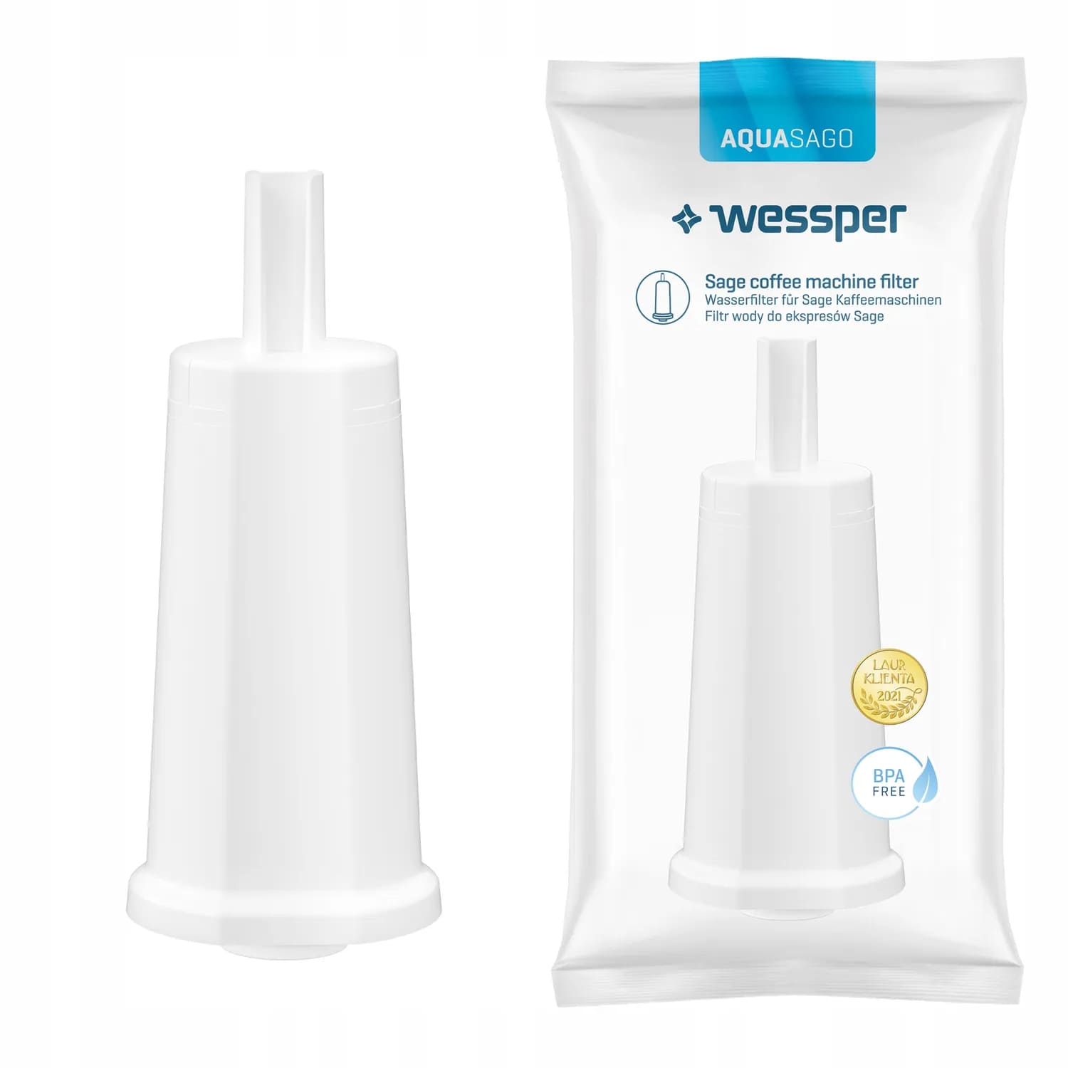 Filtr Wessper AquaSago pro kávovary Sage a Breville