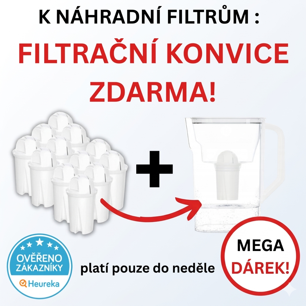 Filtr do konvice Wessper AquaClassic, 12 ks + dárek konvice