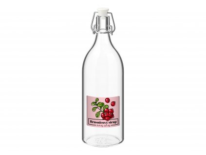 Fľaša na brusnicový sirup
