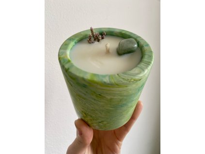 Sójová svíčka Uvolnění v betonu