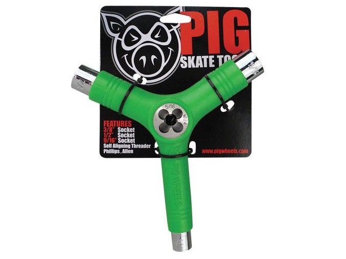 1204926 Naradi Pig Wheels Skate Tool green main large