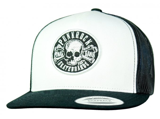 Kšiltovka FINAL s nášivkou "PUNKROCK" snapback trucker