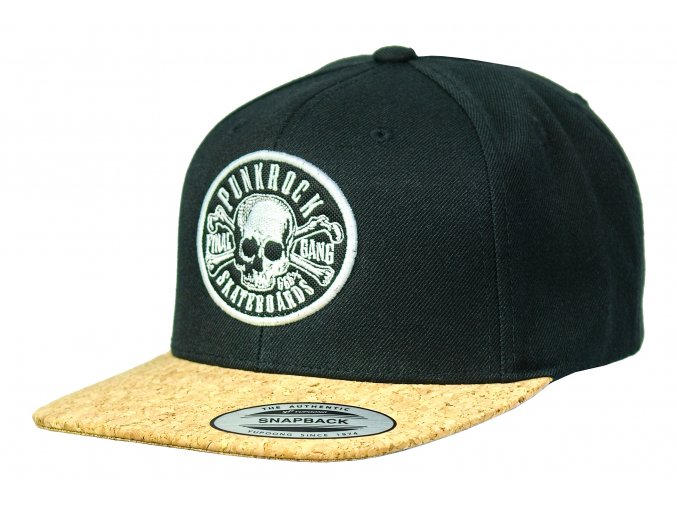 Kšiltovka FINAL s nášivkou "PUNKROCK" Cork Snapback