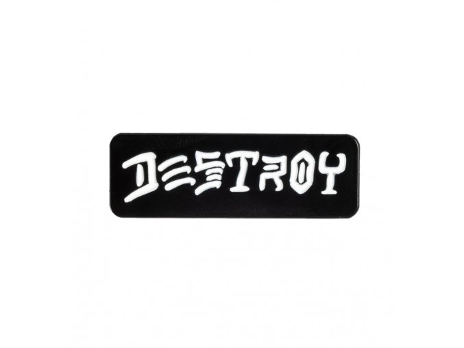 DESTROY LAPELPIN BLACK 1