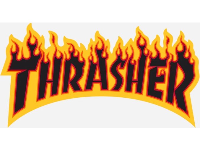 FLAME STICKER BLACK 1