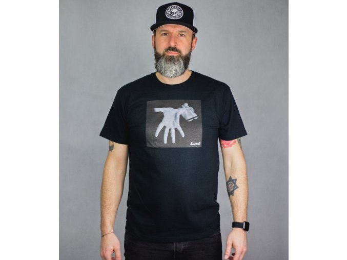 Pánské tričko LUST "Hand" černé