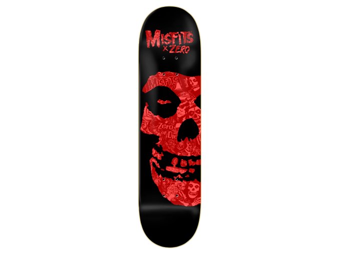zero x misfits fiend skull art collage deck 825