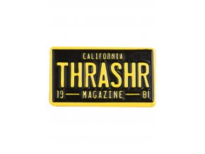 thrasher verschiedenes license plate lapel pin black vorderansicht 0973082