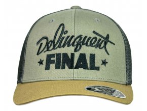 Kšiltovka FINAL "DELINQUENT" FLEXFIT 110 - TRUCKER CAP Barva - tří tón zemitá