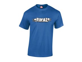Pánské tričko FINAL "BIG LOGO" kontura - královská modř