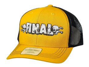Kšiltovka FINAL "BIG LOGO" snapback trucker, vyšívaná, hořčicovo černá