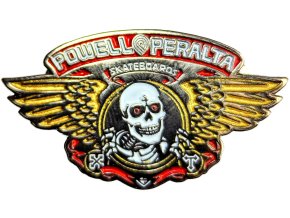 Odznak Powell Peralta "Winged Ripper XT" červený 4,4 cm
