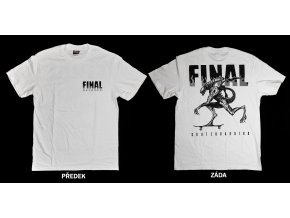 Pánské tričko FINAL "ALIEN" bílé, velký sítotisk na zádech