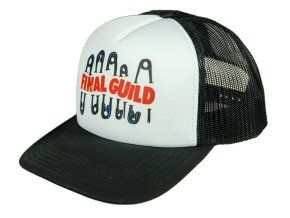 Kšiltovka FINAL "SICHER" snapback trucker, 100% polyester, černobílá