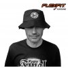 Klobouk FINAL - FLEXFIT "PUNKROCK" černý s bílou výšivkou