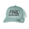 Kšiltovka FINAL s nášivkou "TRUST" Kšiltovka FINAL s nášivkou "TRUST" Retro Trucker 2-Tone - šedo bílá