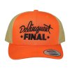 Kšiltovka FINAL "DELINQUENT" Retro Trucker 2-Tone - oranžovo béžová