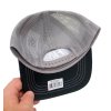 Kšiltovka FINAL s nášivkou "TRUST" snapback trucker, černo šedá