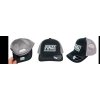Kšiltovka FINAL s nášivkou "TRUST" snapback trucker, černo šedá