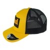 Kšiltovka FINAL s nášivkou "PARTY" snapback trucker, hořčicovo černá