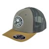 Kšiltovka FINAL s nášivkou "PUNKROCK" FLEXFIT 110 - TRUCKER CAP Barva - tří tón zemitá