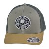 Kšiltovka FINAL s nášivkou "PUNKROCK" FLEXFIT 110 - TRUCKER CAP Barva - tří tón zemitá