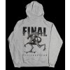 Pánská mikina, kapuca zip FINAL "ALIEN" šedý melír, sítotisk