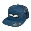 Kšiltovka FINAL "BIG LOGO" 7 Panel Classic Trucker, modrá, nášivka 10 cm