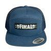 Kšiltovka FINAL "BIG LOGO" 7 Panel Classic Trucker, modrá, nášivka 10 cm