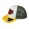 Kšiltovka FINAL s nášivkou "FINAL FATALE" snapback trucker, žluto bílo šedá