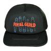 Kšiltovka FINAL "SICHER" snapback trucker, molitanové čelo i kšilt, černá