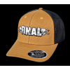 Kšiltovka FINAL "BIG LOGO" FLEXFIT 110 - TRUCKER CAP, hnědý kšilt a čelo, černá síťka