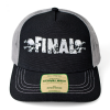 Kšiltovka FINAL "BIG LOGO" snapback trucker- recykled polyester, černo šedá