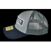 Kšiltovka FINAL s nášivkou "BIG LOGO" snapback trucker- recykled polyester, černošedá