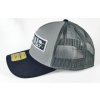 Kšiltovka FINAL s nášivkou "BIG LOGO" snapback trucker- recykled polyester, černošedá