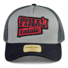 Kšiltovka FINAL s nášivkou "FINAL FATALE" snapback trucker- recykled polyester, černošedá