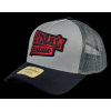 Kšiltovka FINAL s nášivkou "FINAL FATALE" snapback trucker- recykled polyester, černošedá