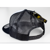 Kšiltovka FINAL s nášivkou "PUNKROCK" snapback trucker, černobílá
